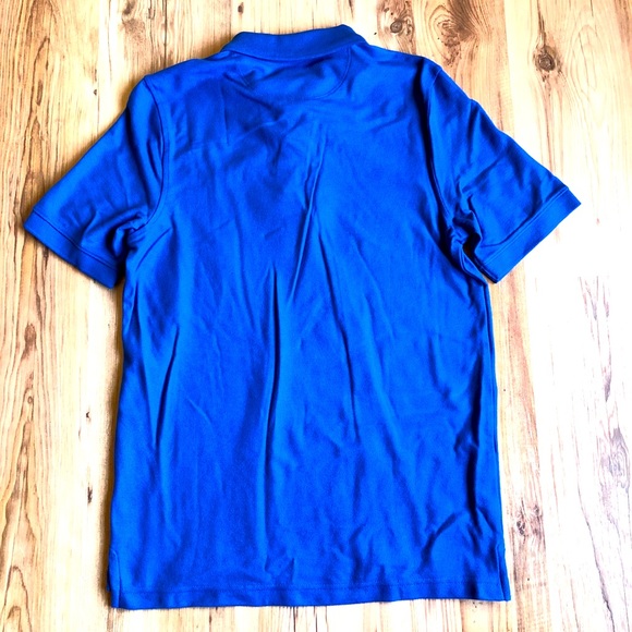 NEW CROFT & BARROW Easy Care Pique Polo Shirt Blue Small Men’s UNISEX - Picture 3 of 15